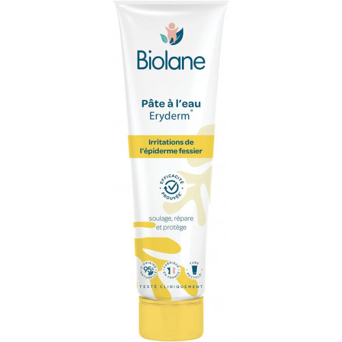 Biolane Pâte à l'Eau Eryderm Soin SOS Érythème Fessier – 75 ml