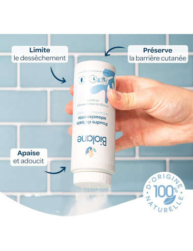 Biolane Poudre Bébé à l'Avoine Protectrice – 75 ml