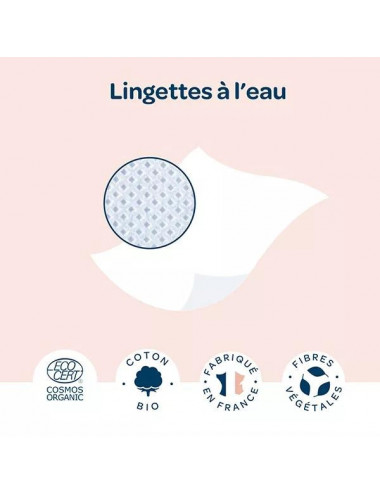 Biolane Pack Éco Lingettes H2O Biodégradables – 3 x 72 Unités