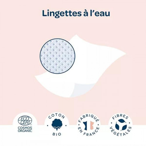 Biolane Pack Éco Lingettes H2O Biodégradables – 3 x 72 Unités