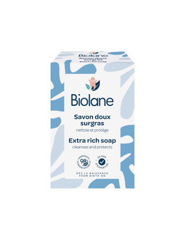 Biolane Savon Doux Surgras Visage et Corps – 150 g