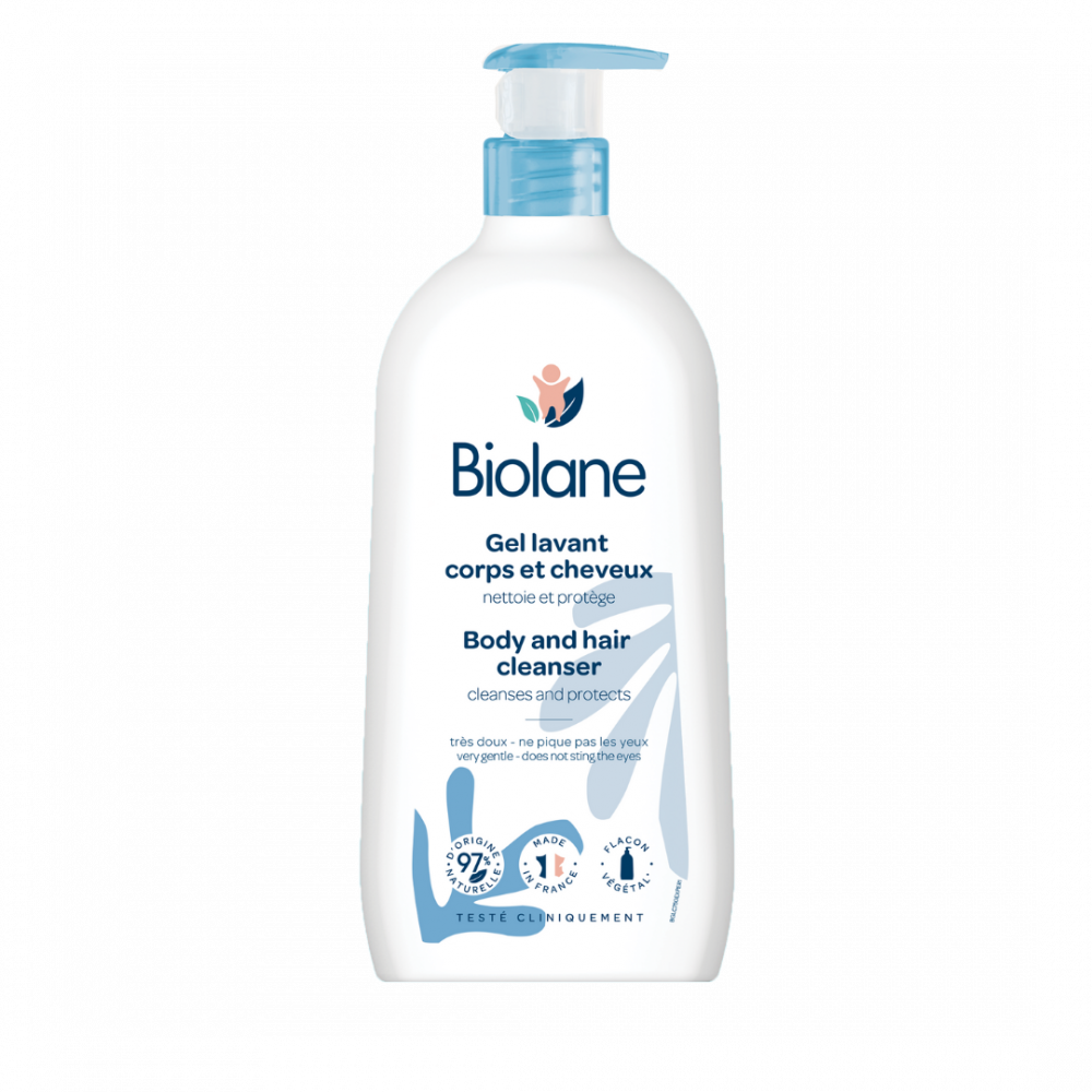 Biolane Gel Lavant Doux Corps et Cheveux 2-en-1 – 200 ml, 350 ml & 750 ml