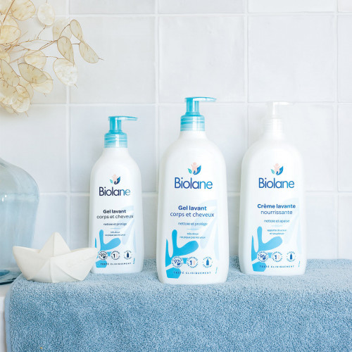 Biolane Gel Lavant Doux Corps et Cheveux 2-en-1 – 200 ml, 350 ml & 750 ml
