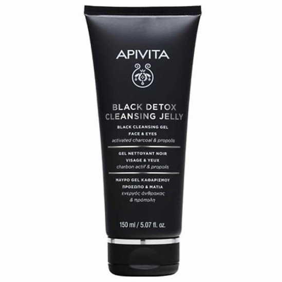 Apivita black detox cleasing jelly gel nettoyant noir 150ml Apivita black detox cleasing jelly gel nettoyant noir 150ml