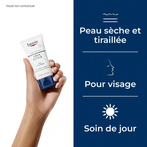 Eucerin UreaRepair Crème Visage 5% d'Urée Hydratante – 50 ml