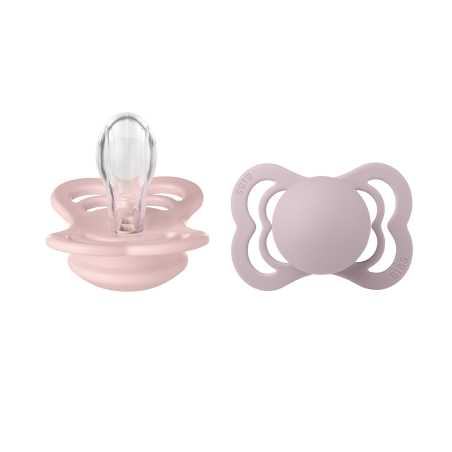 2 Sucettes BIBS Suprème Symétrique Blossom / Dusky Lilac