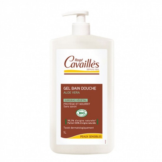 Rogé cavaillès gel bain douche bio aloé véra 1L Rogé cavaillès gel bain douche bio aloé véra 1L