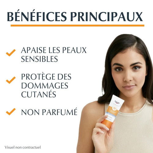 Eucerin Sun Protection Sensitive Protect Crème Visage SPF 50+ – 50 ml