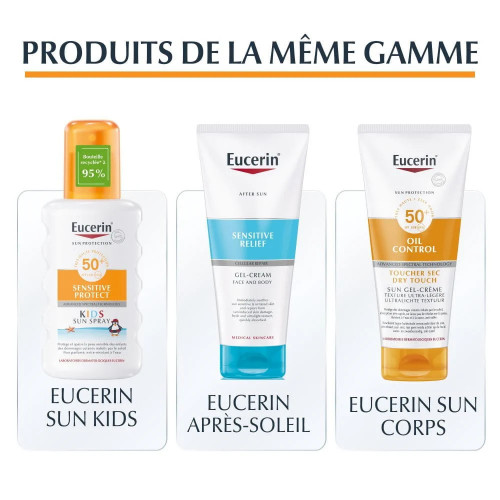 Eucerin Sun Protection Sensitive Protect Crème Visage SPF 50+ – 50 ml