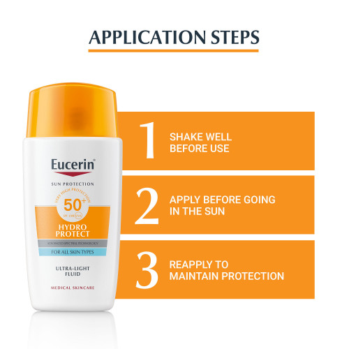 Eucerin Hydro Protect Fluide Solaire Ultra-Hydratant SPF 50+ – 50 ml