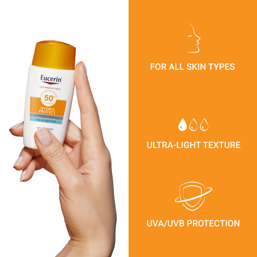 Eucerin Hydro Protect Fluide Solaire Ultra-Hydratant SPF 50+ – 50 ml