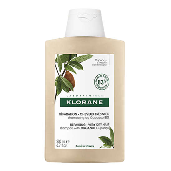 Klorane shampoing cupuaçu bio réparation cheveux très secs 200ml Klorane shampoing cupuaçu bio réparation cheveux très secs 200ml