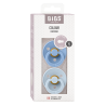 2 Sucettes BIBS Colour Ronde Sky Blue / Baby Blue