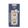 2 Sucettes BIBS Colour Ronde Blush / Vanilla - GLOW