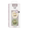 2 Sucettes BIBS Colour Ronde Ivory / Sage