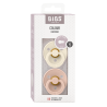 2 Sucettes BIBS Colour Ronde Ivory / Blush
