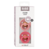 2 Sucettes BIBS Colour Ronde Dusty Pink / Coral