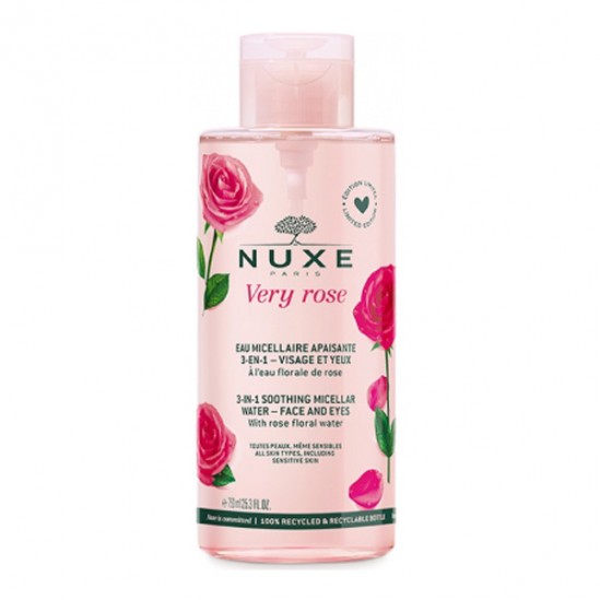 Nuxe very rose eau micellaire apaisante 3-en-1 visage et yeux 750ml Nuxe very rose eau micellaire apaisante 3-en-1 visage et yeux 750ml
