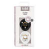 2 Sucettes BIBS Colour Ronde Black / White
