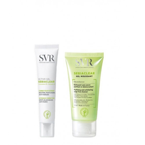 SVR Sebiaclear Set Active Gel + Gel Moussant