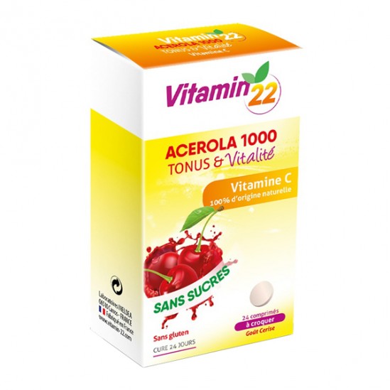 Ineldea Acérola 1000 Vitamine C 24 Comprimés Ineldea Acérola 1000 Vitamine C 24 Comprimés