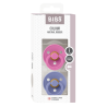 2 Sucettes BIBS Colour Ronde Peri / Bubblegum