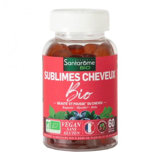 Santarome sublimes cheveux bio 60 gummies Santarome sublimes cheveux bio 60 gummies