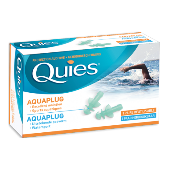 Quies aquaplug 1 paire réutilisable Quies aquaplug 1 paire réutilisable