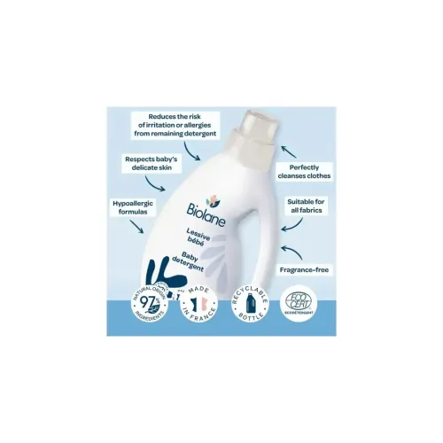 Biolane Lessive Écologique Hypoallergénique Bébé – 750 ml