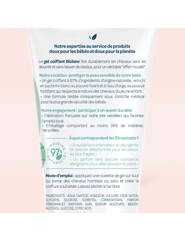 Biolane Gel Coiffant Fixation Douce Enfants – 100 ml