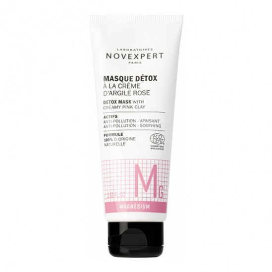 Novexpert masque détox à la crème d'argile rose magnésium 75ml Novexpert masque détox à la crème d'argile rose magnésium 75ml
