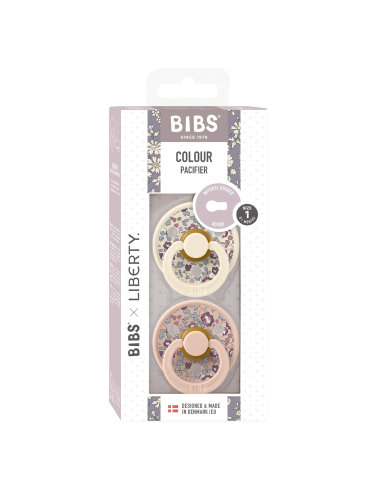 2 Sucettes BIBS Colour Ronde Eloise Blush Mix