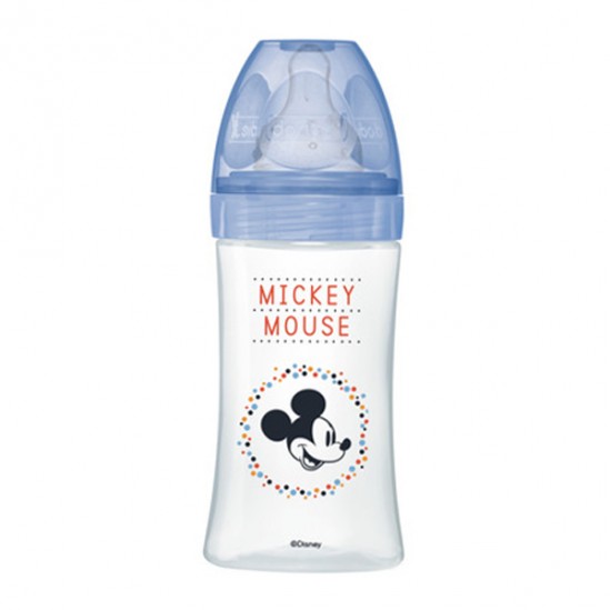 Dodie mickey tétine ronde 3 vitesses biberon 270ml Dodie mickey tétine ronde 3 vitesses biberon 270ml