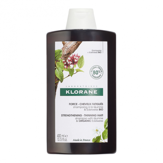 Klorane shampoing à la quinine & edelweiss bio cheveux fatigué 400ml Klorane shampoing à la quinine & edelweiss bio cheveux fatigué 400ml
