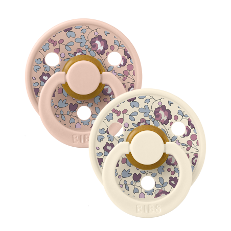 2 Sucettes BIBS Colour Ronde Eloise Blush Mix