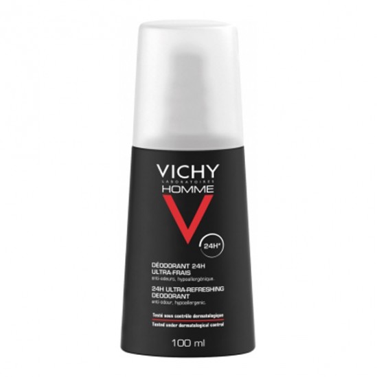 Vichy Homme Déodorant Vaporisateur Ultra-Frais 100ml Vichy Homme Déodorant Vaporisateur Ultra-Frais 100ml