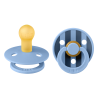 2 Sucettes BIBS Colour Ronde Studio Sky Blue Mix