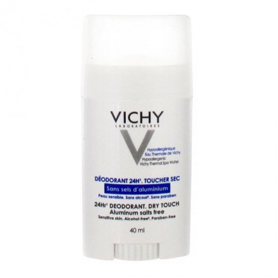 Vichy Déodorant 24H Sans Sels d'Aluminium Peaux Sensibles ou Epilées Stick 40ml Vichy Déodorant 24H Sans Sels d'Aluminium Peaux Sensibles ou Epilées Stick 40ml