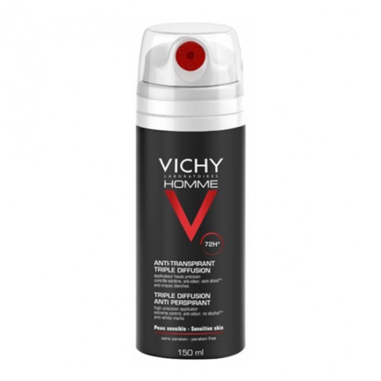 Vichy Homme Déodorant Anti-Transpirant 72 heures Triple Diffusion 150ml Vichy Homme Déodorant Anti-Transpirant 72 heures Triple Diffusion 150ml