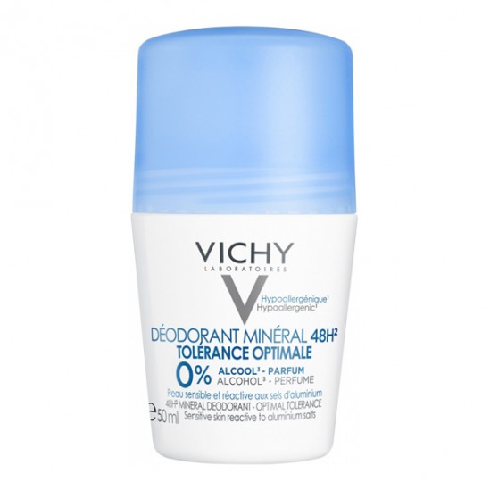 Vichy déodorant minéral roll-on 48h tolérance optimale 50ml Vichy déodorant minéral roll-on 48h tolérance optimale 50ml