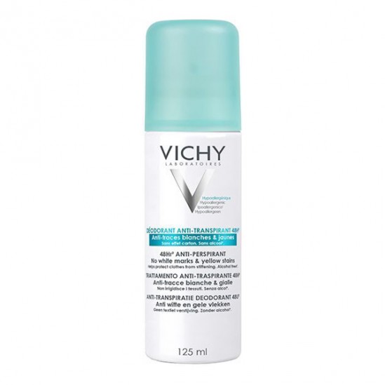 Vichy Déodorant Anti-Transpirant Anti-Traces Aérosol 48h 125ml Vichy Déodorant Anti-Transpirant Anti-Traces Aérosol 48h 125ml