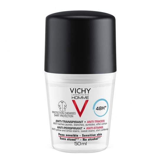 Vichy Homme deodorant 48H anti-traces 50ml Vichy Homme deodorant 48H anti-traces 50ml