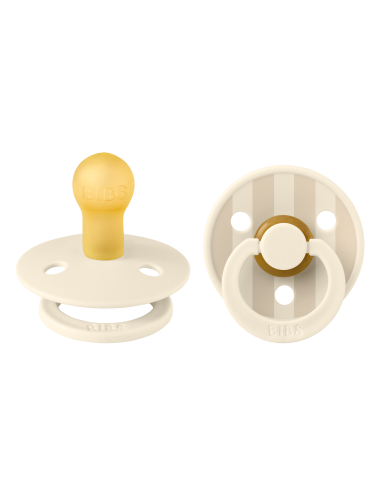 2 Sucettes BIBS Colour Ronde Studio Ivory Vanilla Mix