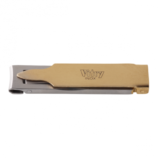Vitry coupe-ongles manucure extra-plat inox doré Vitry coupe-ongles manucure extra-plat inox doré