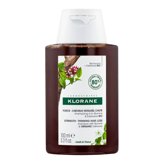 Klorane shampoing à la quinine & edelweiss bio 100ml