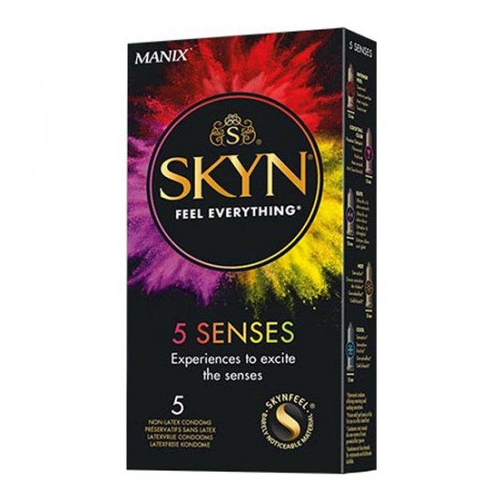 Manix skyn 5 senses 5 préservatifs Manix skyn 5 senses 5 préservatifs