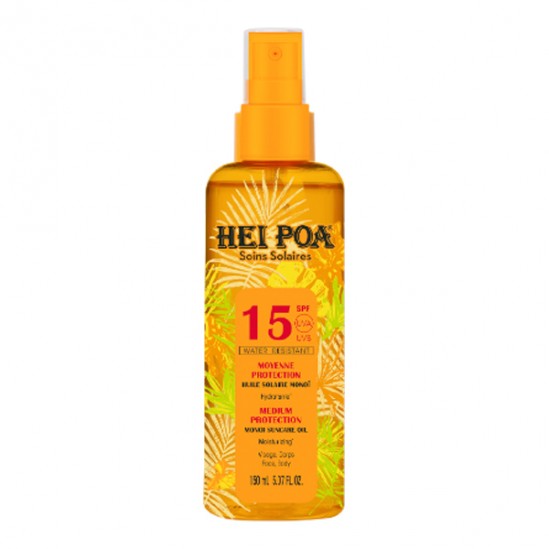 Hei poa huile sèche au monoi tiaré spf15 150ml Hei poa huile sèche au monoi tiaré spf15 150ml
