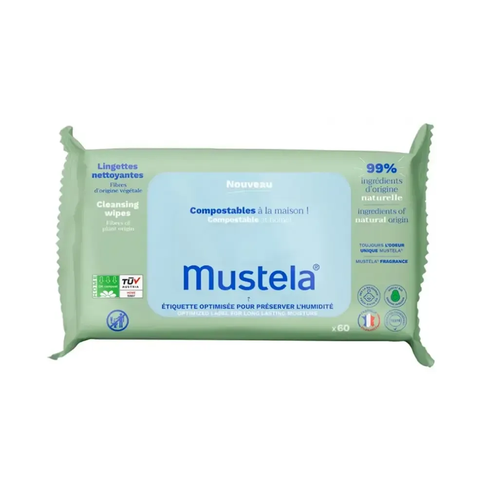 Mustela Lingettes Compostables x60