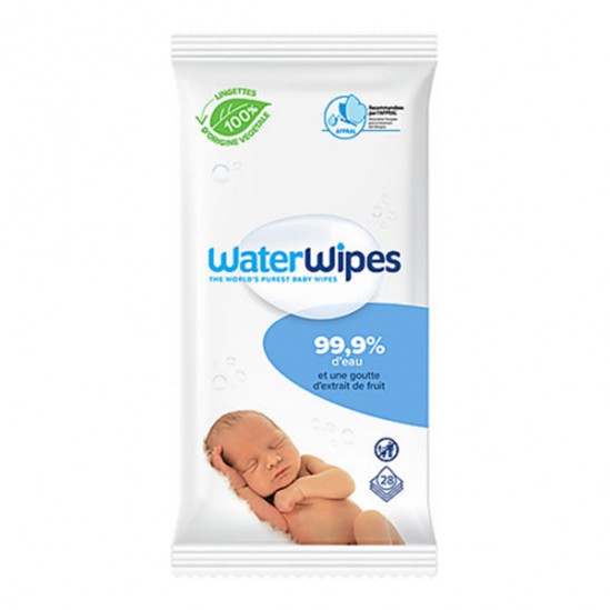 Waterwipes lingettes à l'eau bébés 28 pièces Waterwipes lingettes à l'eau bébés 28 pièces
