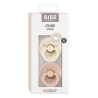 2 Sucettes BIBS Colour Anatomique Ivory / Blush